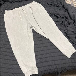 Nike Light Gray Sweatpants with Drawstring